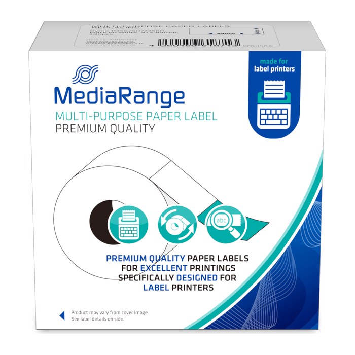 MediaRange Etikettenrolle für Etikettendrucker ersetzt DYMO 11356/S0722560 weiß, 41,0 x 89,0 mm, 1 x 300 Etiketten