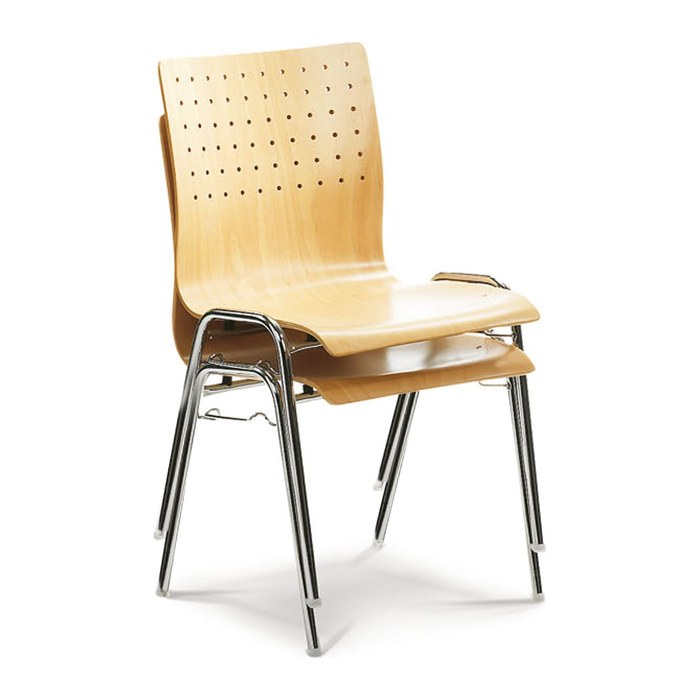Mayer Stapelstuhl myARCADO 2117 01 91 natur Holz, 1 St.