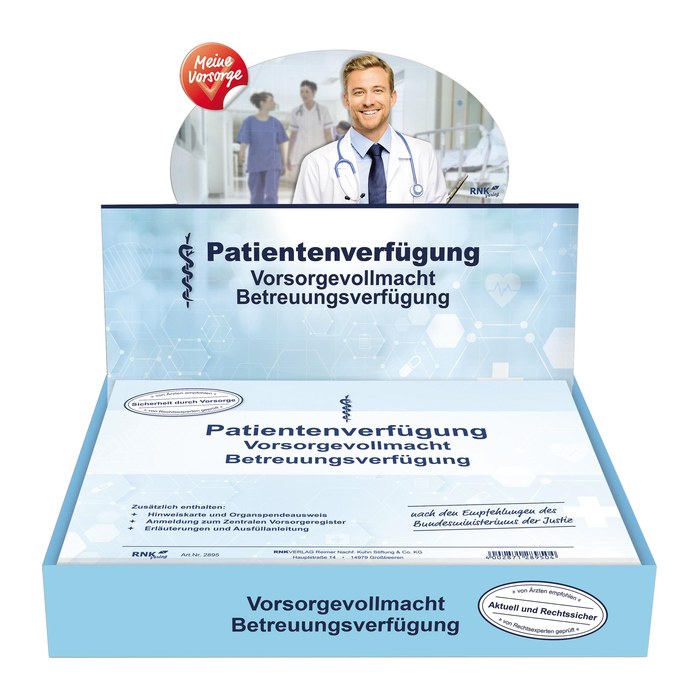 RNK-Verlag Patientenverfügung Formulare 2895, 1 Pack