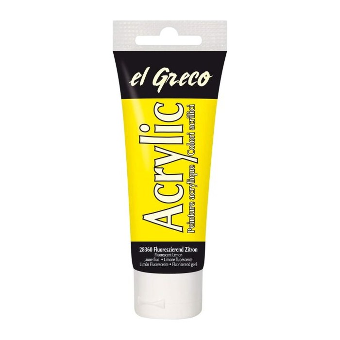 KREUL el Greco Acrylfarbe neongelb 75,0 ml, 1 St.
