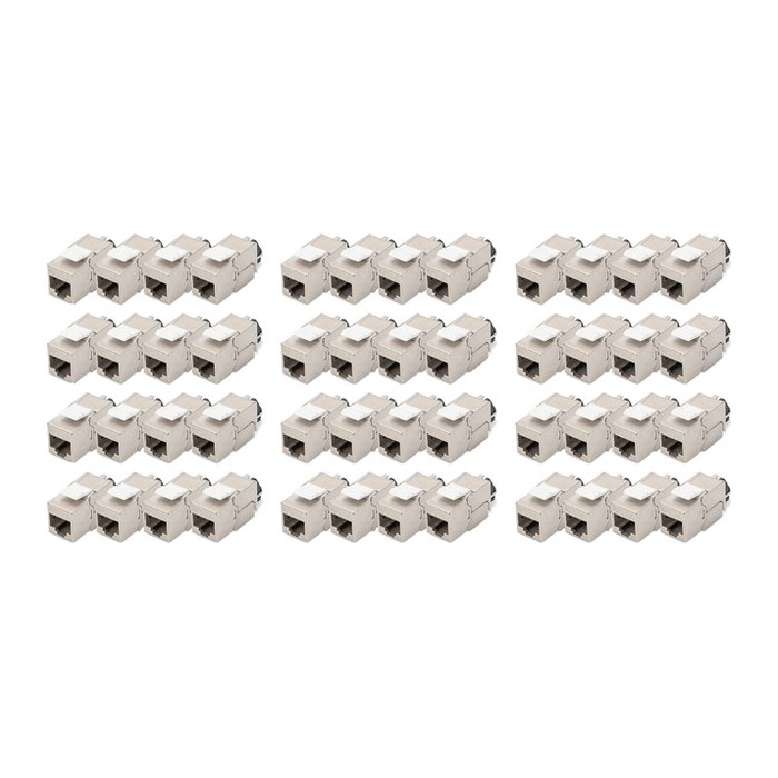 DIGITUS Keystone Jack Cat6a geschirmt Kabelmanager Set 48St