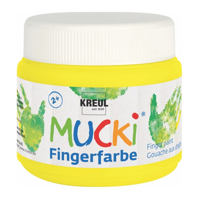 KREUL MUCKI Fingerfarbe neongelb 150,0 ml, 1 St.