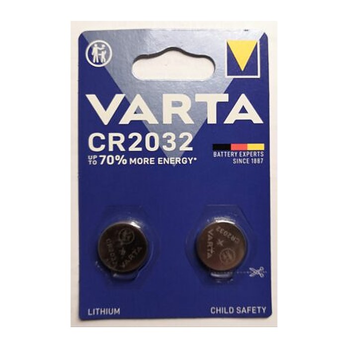 VARTA Knopfzellen CR2032 Lithium 3,0 V, 2 St.