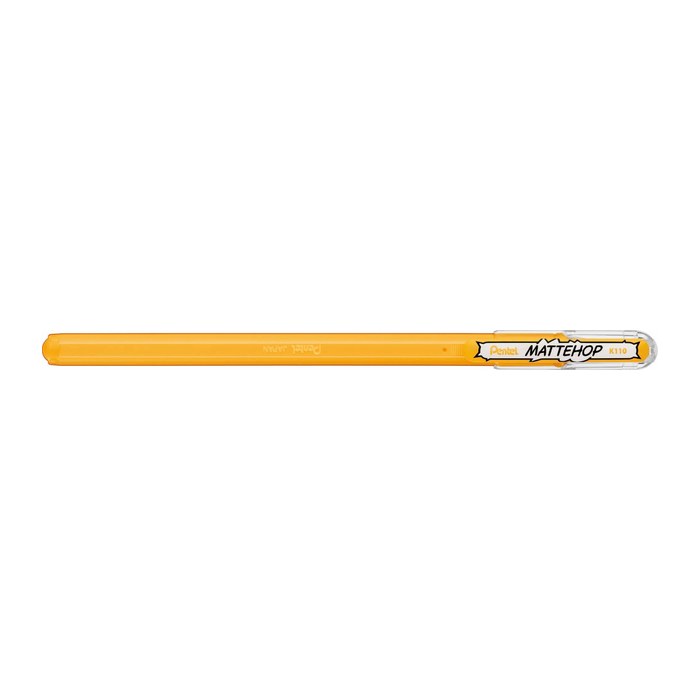 Pentel Mattehop Gelschreiber 0,5 mm, Schreibfarbe: gelb, 1 St.