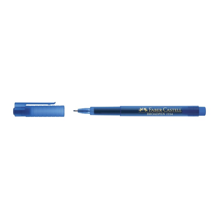 FABER-CASTELL Broadpen Document 1554 Fineliner blau 0,8 mm, 1 St.