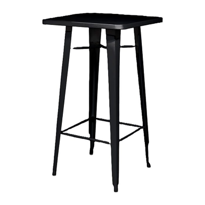 meet powered by PAPERFLOW URBAN Stehtisch quadratisch Stahl schwarz 60,0 x 60,0 x 108,0 cm, 1 St.