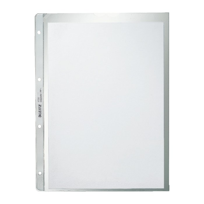 LEITZ Prospekthüllen 4720 DIN A4 transparent genarbt 0,13 mm, 100 St.