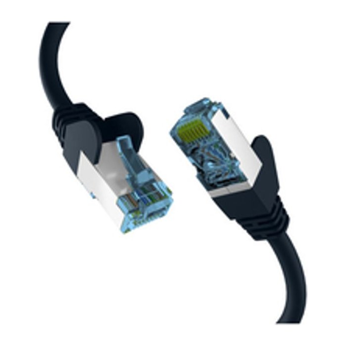 EFB RJ45 Patchkabel mit Cat7 Rohkabel 2.00m schwarz