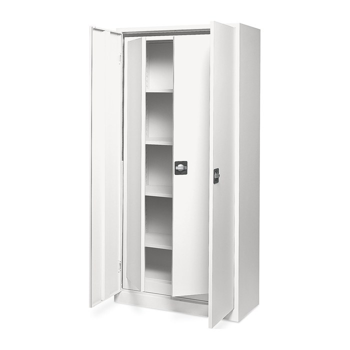 Aktenschrank SET- 2 in 1 – Reinweiß / Reinweiß