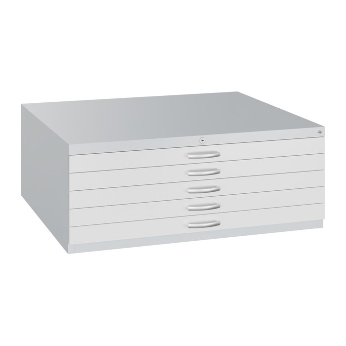 CP 7100 Planschrank lichtgrau 5 Schubladen 110,0 x 76,5 x 42,0 cm, 1 St.