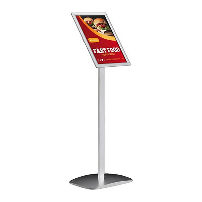 update displays Infoständer silber DIN A4 25,0 x 30,0 x 96,4 - 100,0 cm, 1 St.