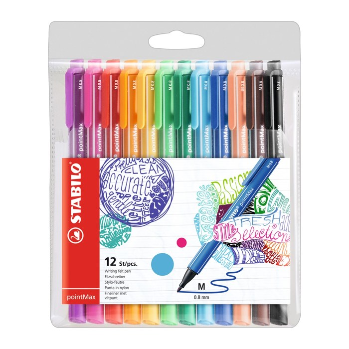 STABILO pointMax Filzstift farbsortiert, 12 St.