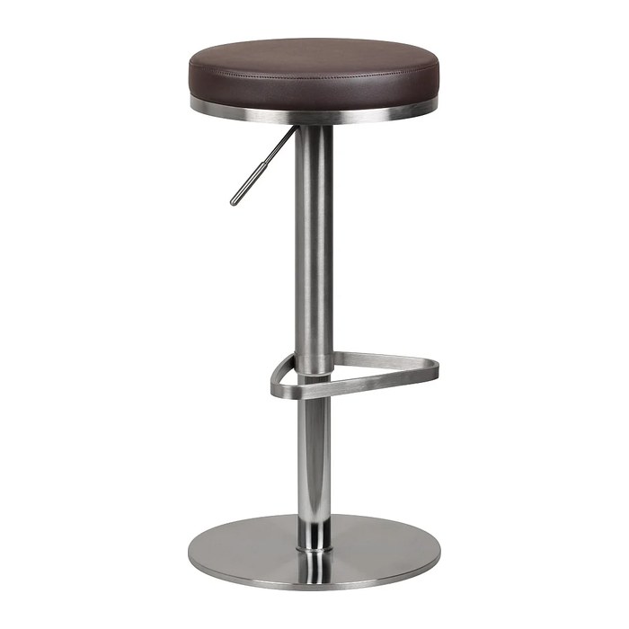 WOHNLING Barhocker WL1.612 braun Kunstleder, 1 St.