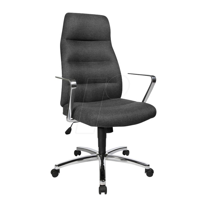 Topstar Chefsessel Chairman® 70, NC79R DC2 Stoff anthrazit, Gestell chrom