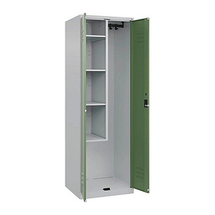CP Putzmittelschrank Classic Plus 080100-00 S10006 resedagrün, lichtgrau 4 Fachböden 60,0 x 50,0 x 185,0 cm, aufgebaut, 1 St.
