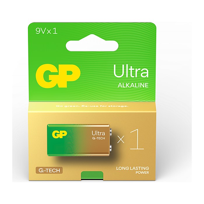 GP Batterie ULTRA Alkali-Mangan E-Block 9 V, 1 St.
