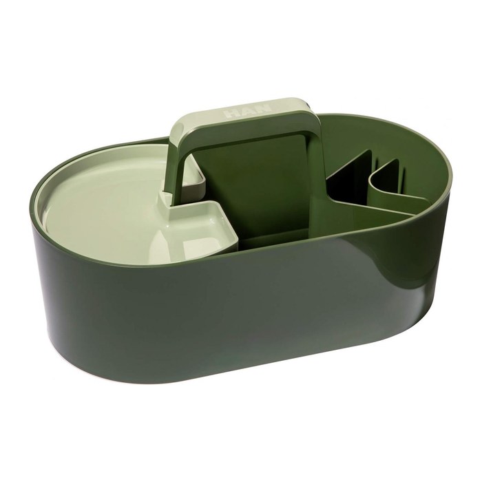 HAN Schreibtisch-Organizer Toolbox Loft grün Kunststoff 4 Fächer 34,0 x 18,7 x 18,8 cm
