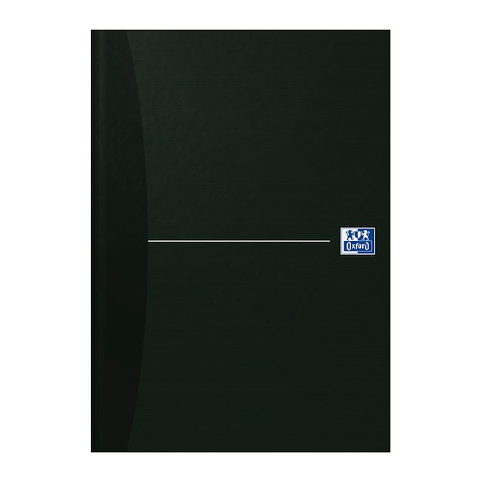 OXFORD Notizbuch Office Book DIN A4 liniert, schwarz Hardcover 192 Seiten, 1 St.