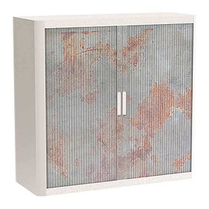 PAPERFLOW easyOffice Industrial Rollladenschrank 62529 2 Fachböden 110,0 x 41,5 x 104,0 cm