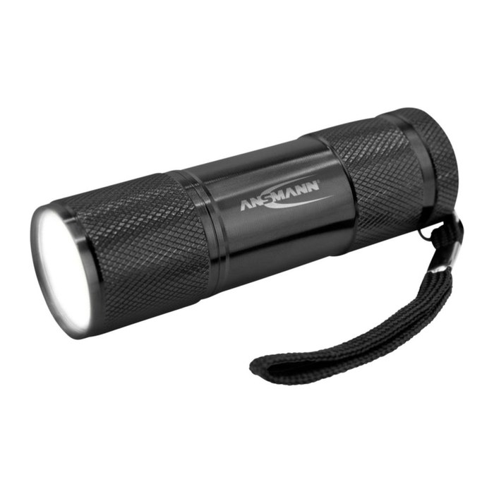 ANSMANN Action COB LED LED Taschenlampe schwarz 9,5 cm, 200 Lux, 175 Lumen, 1 W, 1 St.