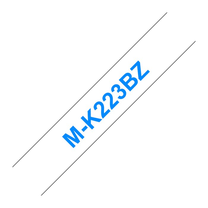 brother Schriftband M-K M-K223 MK223BZ, 9 mm, blau auf weiß, 1 St.