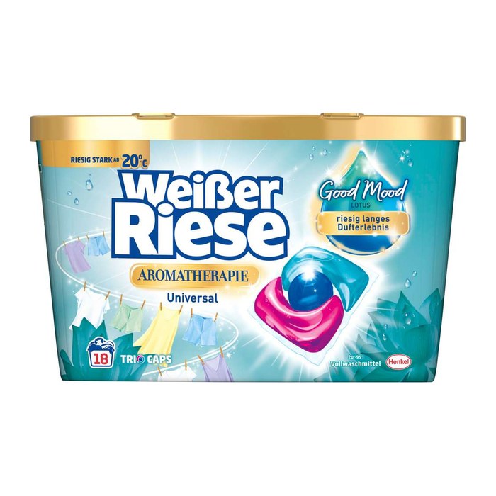 Weißer Riese AROMATHERAPIE LOTUS Waschmittel Caps, 18 St.