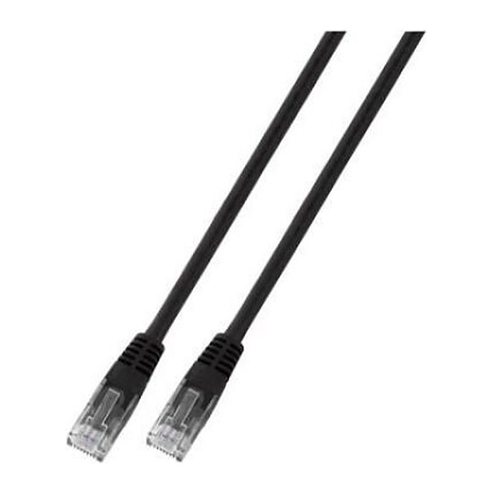 EFB RJ45 Patchkabel U/UTP Cat.6 PVC CCA 7.50m schwarz