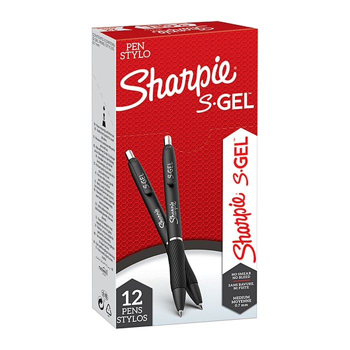 Sharpie S-GEL Gelschreiber schwarz, Schreibfarbe: blau, 1 St.