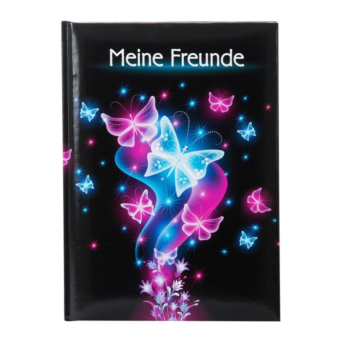 goldbuch Freundebuch Schmetterling ca. DIN A5 liniert, mehrfarbig Softcover 88 Seiten, 1 St.