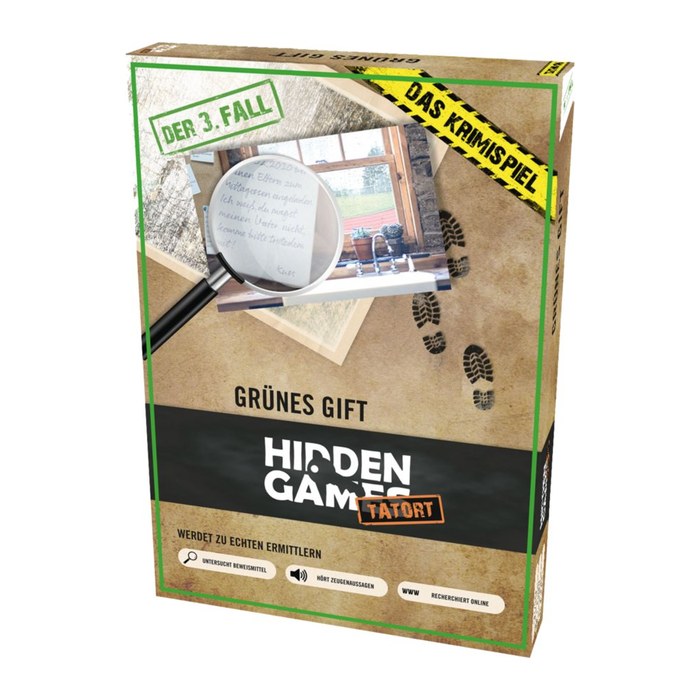 HIDDEN GAMES Tatort Krimispiel Fall 3 Grünes Gift Escape-Room Spiel, 1 St.