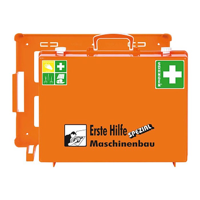 SÖHNGEN Erste-Hilfe-Koffer SPEZIAL MT-CD Maschinenbau DIN 13157 + Erweiterung orange
