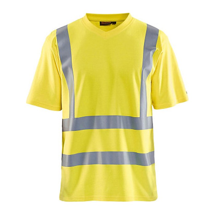 BLAKLÄDER® unisex Warnschutz Shirt 3380 gelb Größe XL, 1 St.