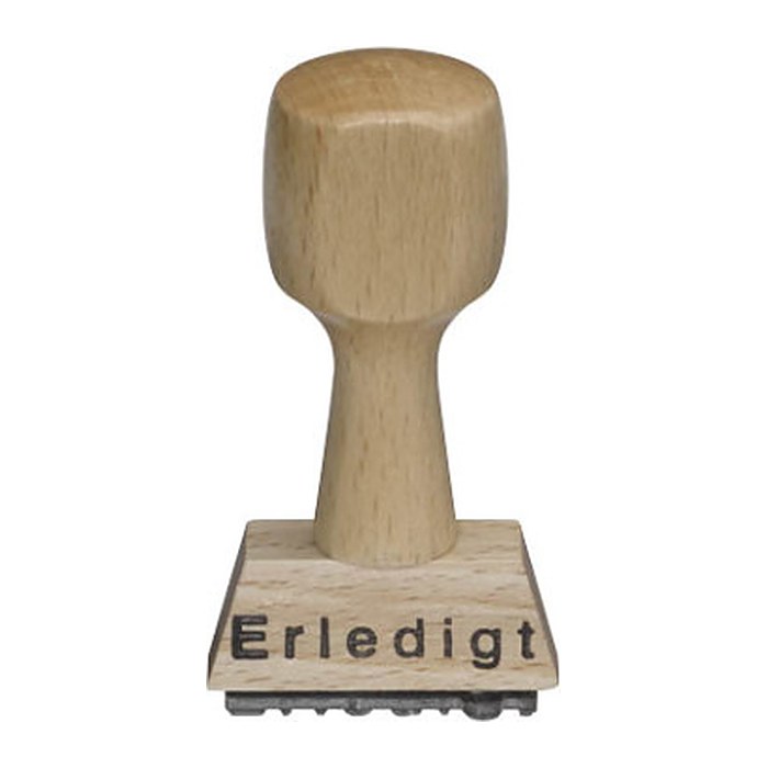 Textstempel "Erledigt" ohne Logo, 1 St.