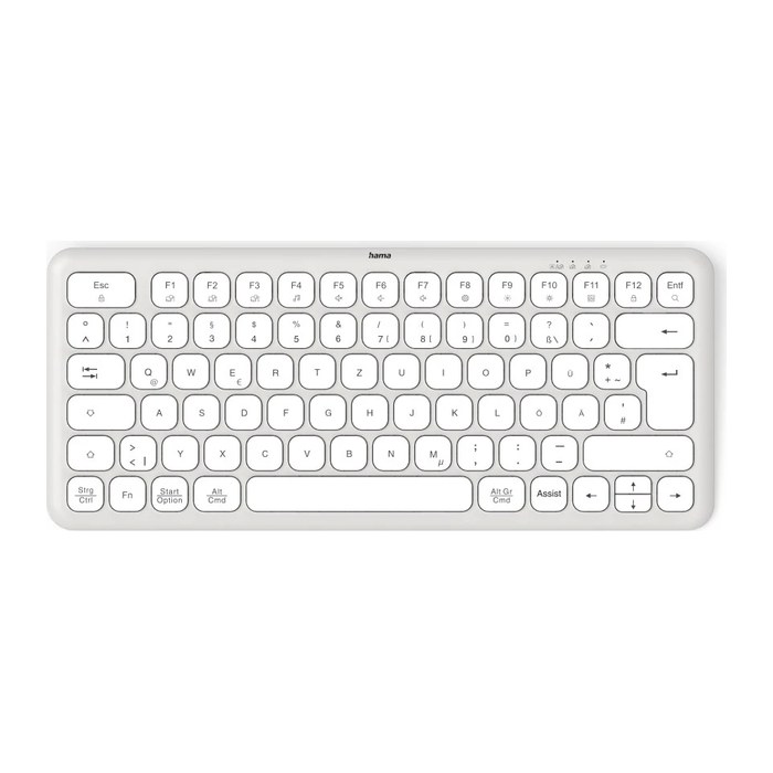 hama WK-500 Tastatur kabellos weiß