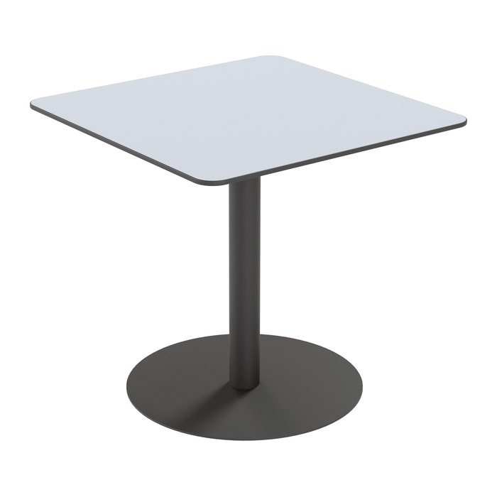 meet powered by PAPERFLOW CROSS Bistrotisch quadratisch HPL-Platte grau 80,0 x 80,0 x 75,0 cm, 1 St.