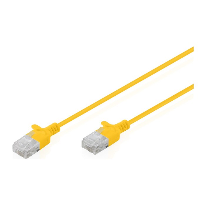 DIGITUS Patchkabel CAT 6 U-UTP Slim 0,3m Gelb