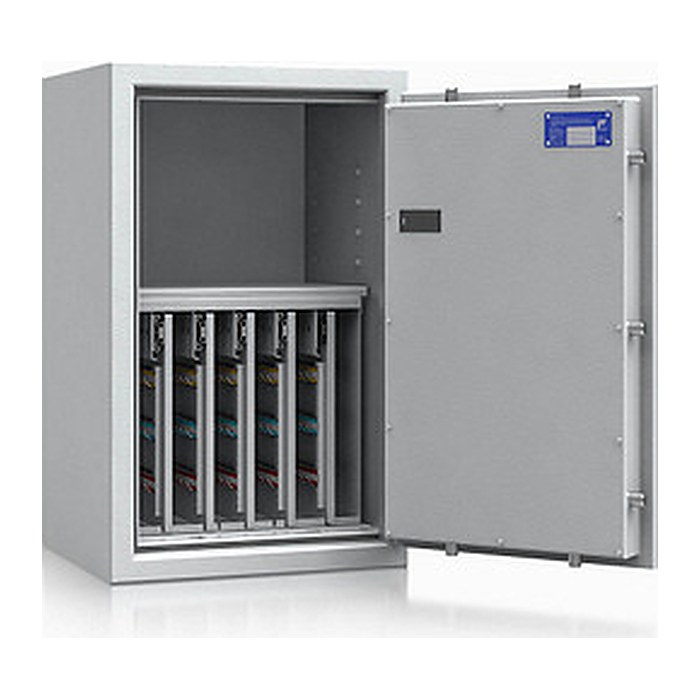 ISS safe4key Schlüsseltresor lichtgrau mit 280 Haken, Elektronikschloss, 50,0 x 42,0 x 80,0 cm, 1 St.