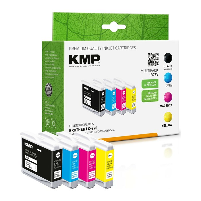 KMP Patrone Brother LC-970VALBP Multip. 300-350S. B76V