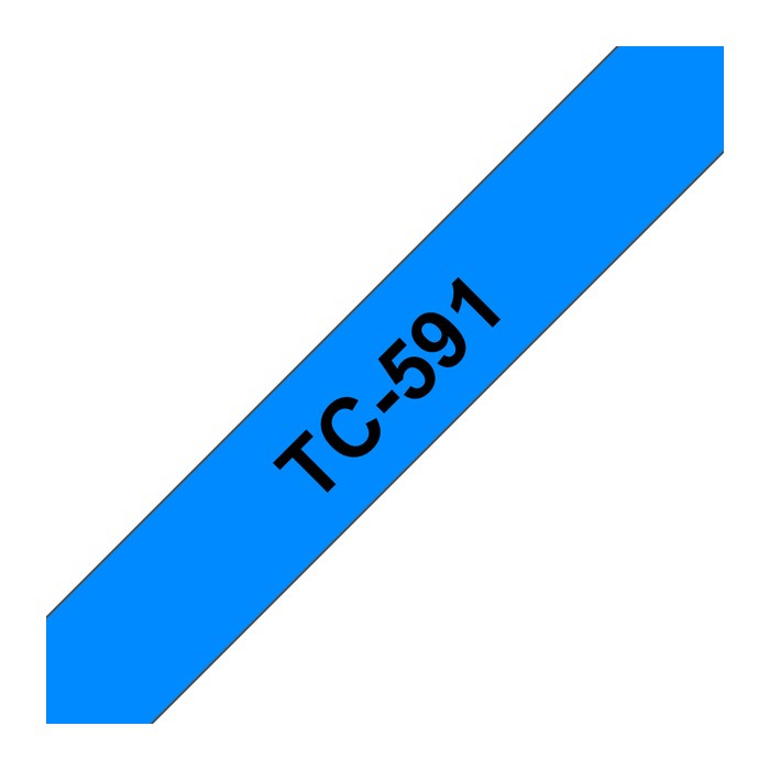 brother Schriftband TC-591 TC591, 9 mm, schwarz auf blau, 1 St.