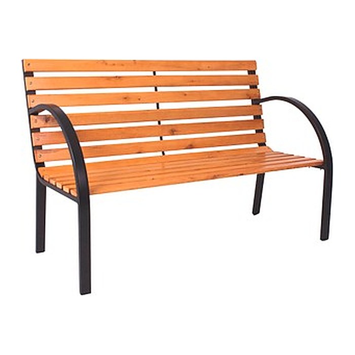 Garden Pleasure Gartenbank Bellevue 960363 braun Holz 122,0 cm