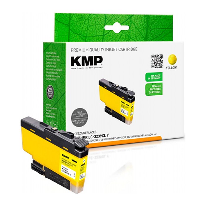 KMP gelb Druckerpatrone kompatibel zu brother LC-3239XLY