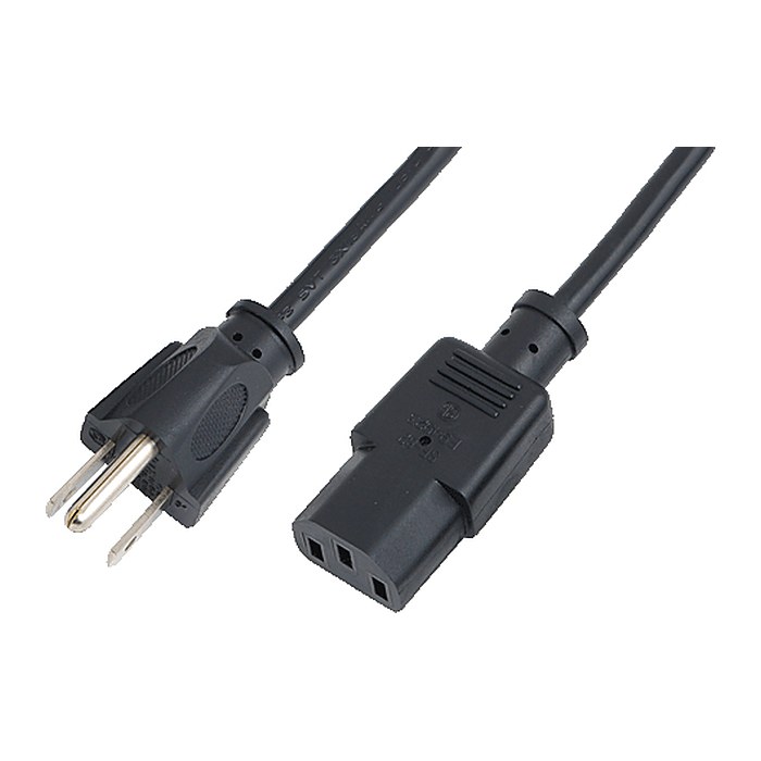 Logilink Power Cord, USA YP-12 / YC-14, black, 1,80m