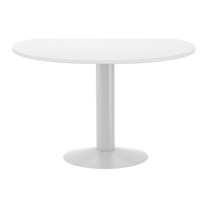 rocada Mehrzwecktisch weiß rund, Säulenfuß weiß, 120,0 x 120,0 x 72,0 cm