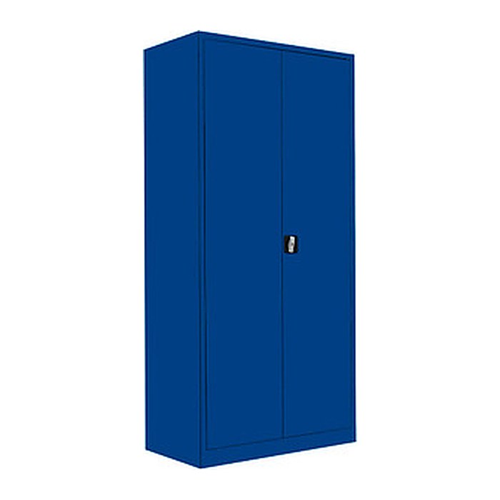 LÜLLMANN Stahlschrank 530353 enzianblau 4 Fachböden 92,5 x 50,0 x 195,0 cm, aufgebaut, 1 St.