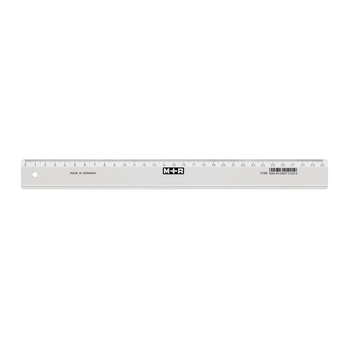 M + R Lineal 30,0 cm, glasklar