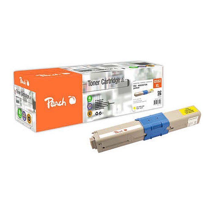 Peach Toner OKI C332XL 46508709 yellow remanufactured