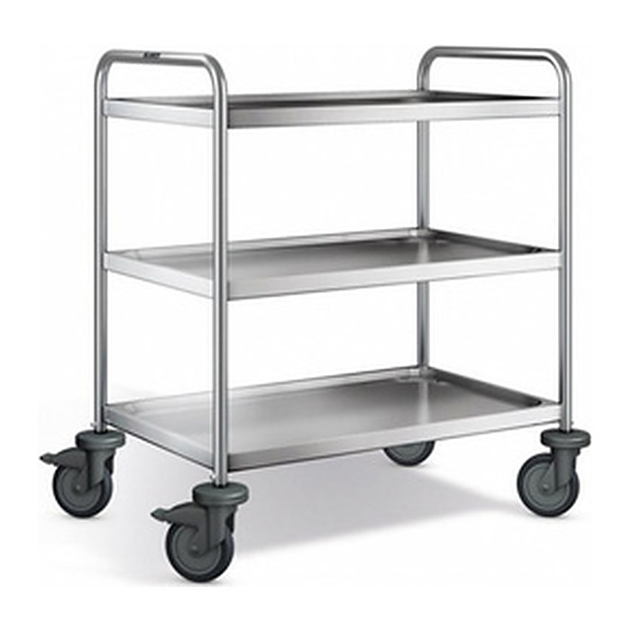 B.PRO Servierwagen SW 8 x 5-3 silber 60,0 x 90,0 x 95,0 cm