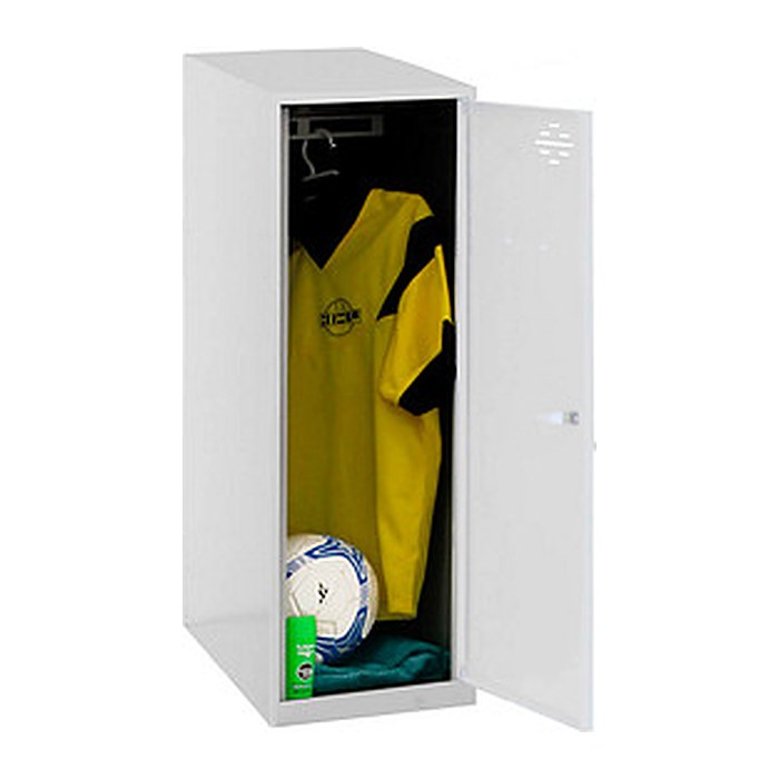 Simonrack Spind SIMONLOCKER DISM SINGLE grau, weiß 8425437117985, 1 Schließfach 40,0 x 50,0 x 91,5 cm