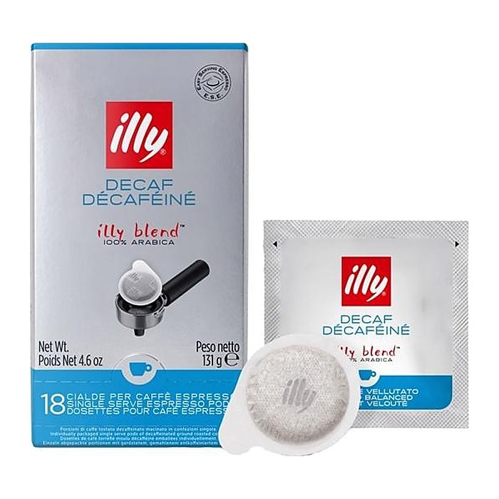 illy® entkoffeiniert  E.S.E Kaffeepads, Arabicabohnen 18 St.
