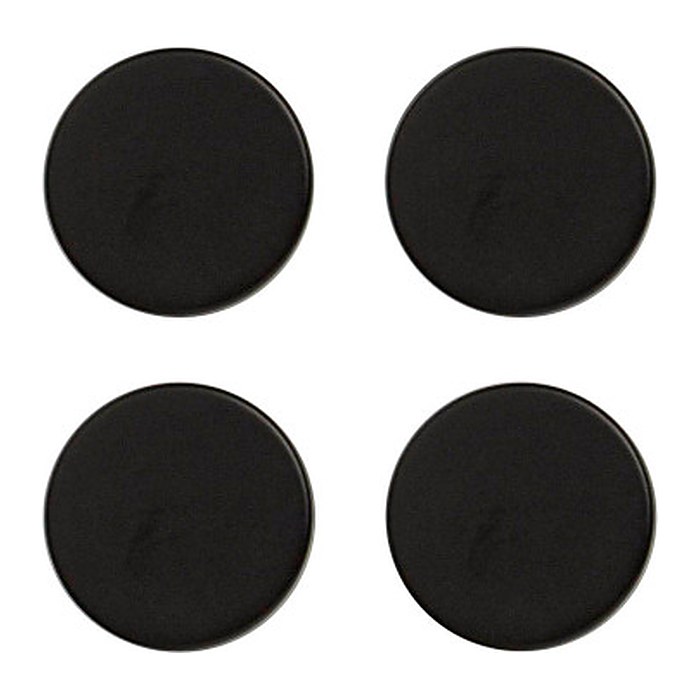 Zeller Magnete schwarz, Metall Ø 2,3 x 0,9 cm, 4 St.